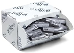 Wiha Bit Set Standard 25 mm TORX® (T30) 50-tlg. 1/4 in Großpackung (08069)