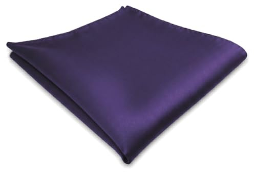 TigerTie Einstecktuch in lila dunkellila violett einfarbig 30 x 30 cm