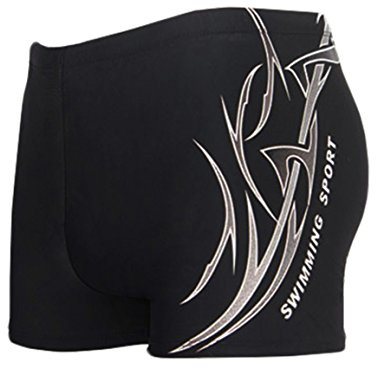 HHD® Costume da bagno, Slip da bagno per Uomo in Buona Elasticità Materiale High-Tech Ricamo Trunks Boxer Slip Pantaloncini da Spiaggia/Sport/Nuoto/Immersioni