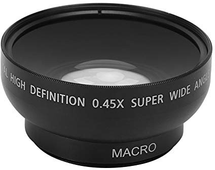 Objectif Macro Grand Angle 46 MM 0.45X - pour La Photographie de Paysage - Objectif Super Grand Angle pour Appareil Photo - pour Tous Les Objectifs de Caméra de 46 Mm de Diamètre
