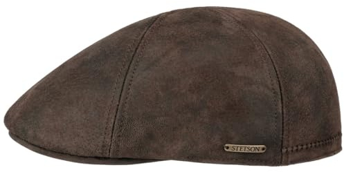 Stetson Cap Gatsby Texas Pig Skin Herren – Wintermützen mit Visier, Futter für Frühling und Sommer