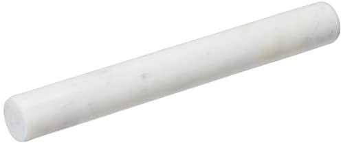 EHC White Marble Professional Solid Rolling Pin for Baking, Pizza Dough, Fondant, Pie Crust, Cookie, Pastry, Dough-Easy to Clean