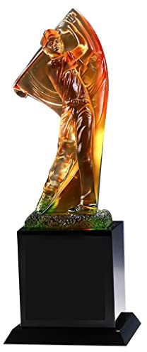 Pokale, Medaillen Auszeichnungen Trophäe Für Lauf-, Tennis- Und Golfwettbewerb Campus Games Awards Preise Trophäe Trophäe des Ehrenmeisters Gravur Trophäe Pokale (Color : Golf, S : 9 * 24.5cm)