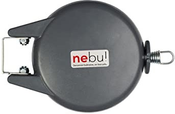 nebu! Ausziehbare Wäscheleine 4,2m Wandmontage, Edelstahl Indoor & Outdoor, herausziehbare Wäscheschnur für Camping, Badezimmer, Balkon, Garten (Schwarz)