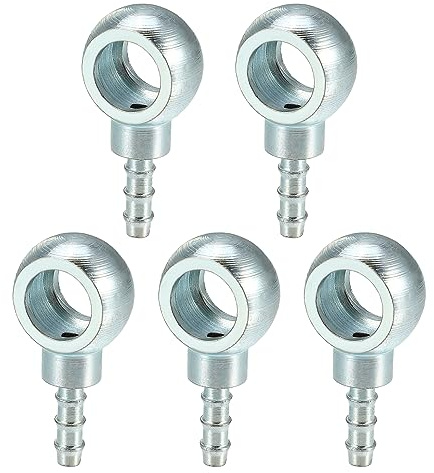QUARKZMAN 5 Stück Hohlschrauben 12mm ID Hohlschraube Spüle Banjo-Anschlüssen Motorrad Banjo Schrauben Banjo Fitting Adapter