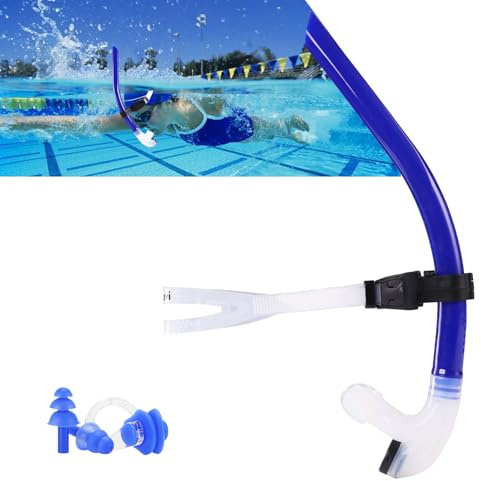 Focevi Swim Snorkel for Lap Swimming,Adult Swimming Snorkeling Gear