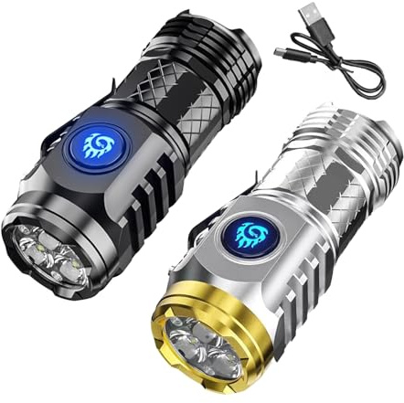 Lampe De Poche De Monstre À Trois Yeux, Mini Lampe De Poche Monstre À Trois Yeux, Three-eyed Monstre Flashlight, Lampe De Poche Tactique LED De 3 Pouces, Lampe Torche LED Ultra Puissante Camping