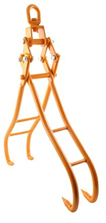 SUDEG Forstzange für Baumstämme bis 914 mm, Forstzange für Stämme, Holzgreifer,Holzpackzange ,2000 kg Zugkraft, Hebezange Holzgreifer mit 4 Klemmdornen