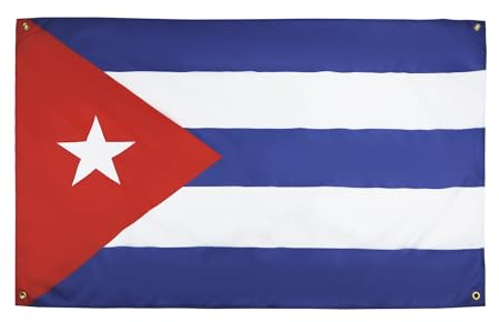 AZ FLAG Bandera Cuba 150x90 cm con 4 ojales, Pabellón Cubano para balcón o pared