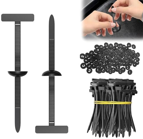 ZHITENG 50 Pièces Attache Cable Universelle Noir, Serre Cable Resistant UV | Petites Sangles de Serrage, Collier de Serrage Plastique Autobloquant Attache pour Usage Quotidien et Réparation Voiture