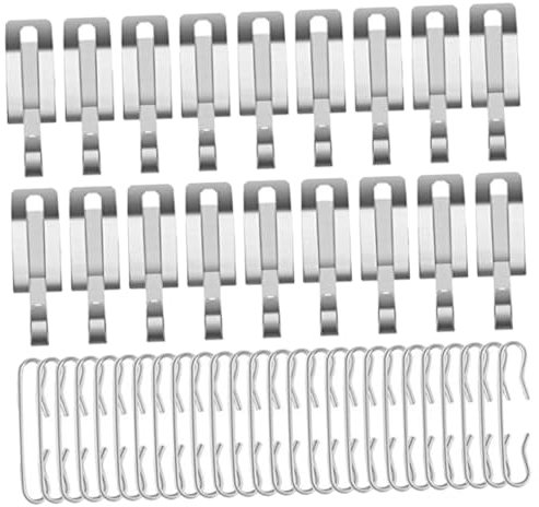 Gatuida 1 set Ganci per Riscaldanti Ganci Alluminio per Installazione su e Grondaie Sicura e Resistente per Riscaldamento Facile Forature