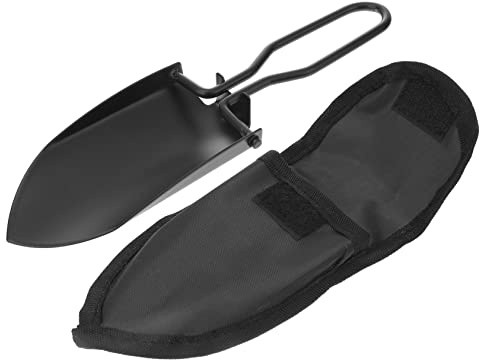 MOTHNUR Pala Plegable Inoxidable para Jardín y Camping Portátil y Multifuncional con Bolsa de Almacenamiento Herramienta Práctica para Exteriores y Jardinería