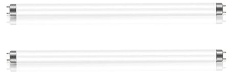 Genérico Paquete de 2 Tubos Fluorescentes de 15W, T8 Blanco frío 4000K, tamaño 450mm, Base G13, Tubo de luz de bajo Consumo energético, luz de Ahorro energético de Emergencia