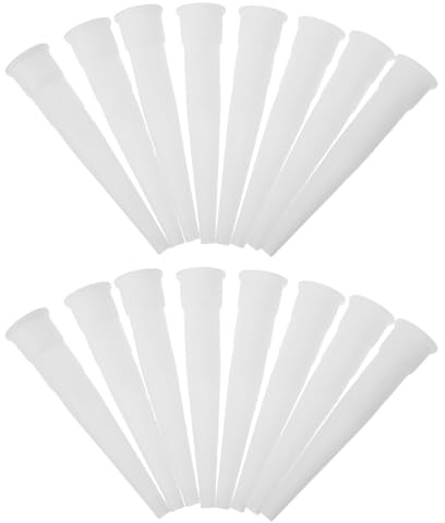 VILLFUL Set da 100 Ugelli per Colla in Plastica per Pistola di Calafataggio, Punte di Precisione per Sigillatura su Vetro e Piastrelle, Applicatori Resistenti per Uso