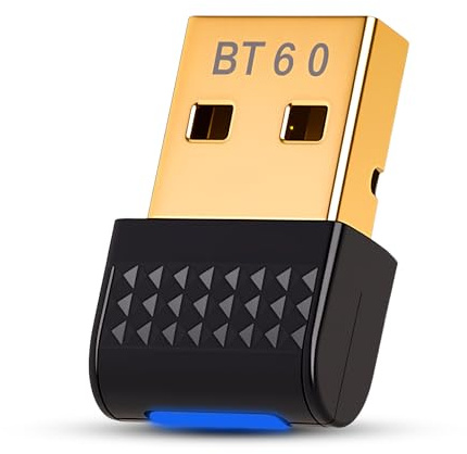 Adaptador Bluetooth USB 6.0 – Adaptador Bluetooth para Pc Plug & Play, Receptor Bluetooth USB para Ratón Teclado Auriculares, Dongle Bluetooth Pc Compacto