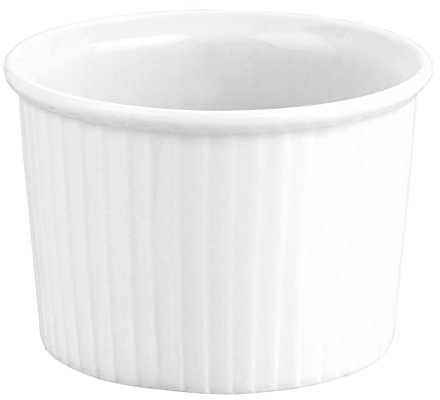 Pillivuyt Porcelain 11-Cup, 7-3/4-Inch Deep Classic Pleated Souffle Dish