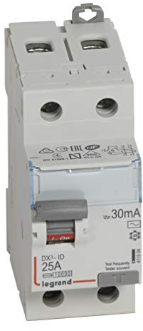 Interrupteur différentiel 2P 230V~ 25A type AC 30mA - 2 modules