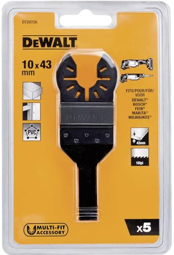DEWALT Multi Tool Sägeblatt Detail DT 20726 Breite 10mm Länge 43mm (5 Stück)