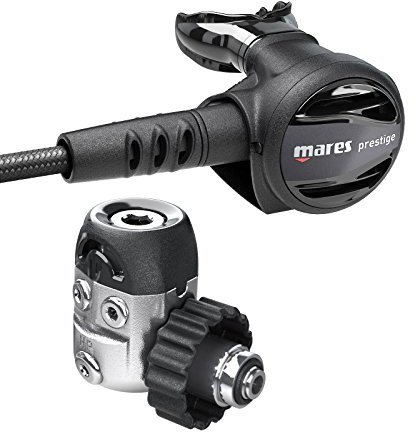 Mares Erwachsene Regulator Prestige 15X, Schwarz/Grau, DIN, 416234