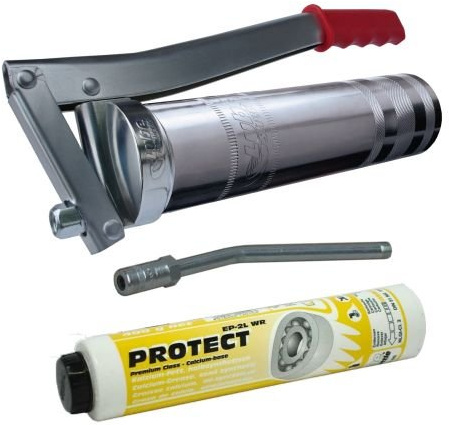 Lube-Shuttle® System Fettpresse Set mit Düsenrohr u. Fettpatrone