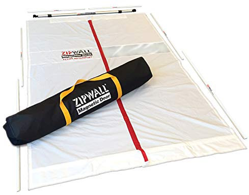ZipWall MDK Magnetische Staubsperre Tür Kit, weiß, einheitsgröße