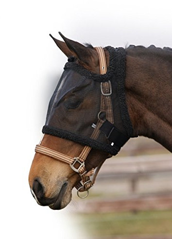 ARBO-INOX Fliegenmaske Fliegenschutz ohne Ohren QHP Größe Pony