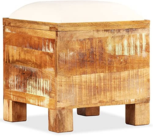 vidaXL Cassapanca Legno Massello di Recupero Panca Stoccaggio Baule Panchina
