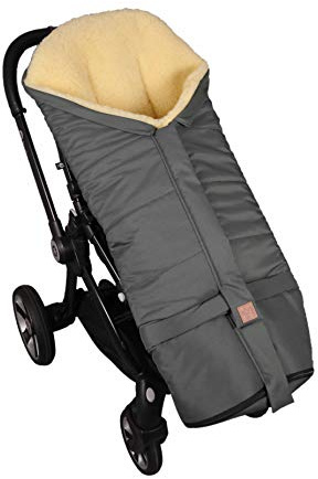 Kaiser 6721124 Kinderwagen Fußsack Jona 2in1, Anthracite