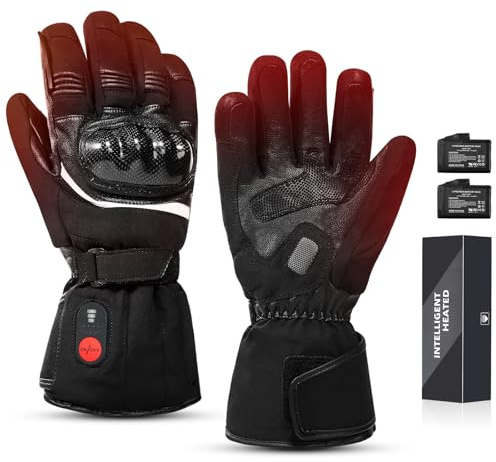 Beheizte Motorradhandschuhe, Winterhandschuhe für Männer und Frauen, wasserdicht, im Freien, Skifahren, Motorradfahren, Angeln, Wandern, Jagd, Vorbeugung von Arthritis, Raynaud-Krankheit