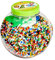 Hama Perlen 2067 Bügelperlen XXL Dose mit ca. 15.000 bunten Midi Bastelperlen mit Durchmesser 5 mm im Farben Mix, 3 Stiftplatten, kreativer Bastelspaß für Groß und Klein
