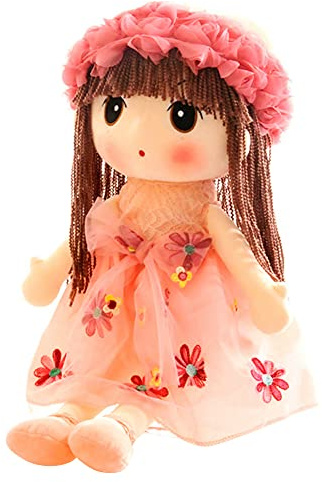 Simpatica Bambola di Peluche Ragdoll, Carino da Regalo Peluche dellanimale farcito Giocattoli, Cartone Animato Ragazza Bambola Giocattoli di Peluche per Bambini Ragazze Regali, 45cm (Nuovo - Rosa)
