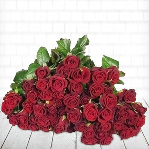 100 rote Rosen - Inklusive Grußkarte # Echte Rosen # Liebe # Verlobung # Hochzeit