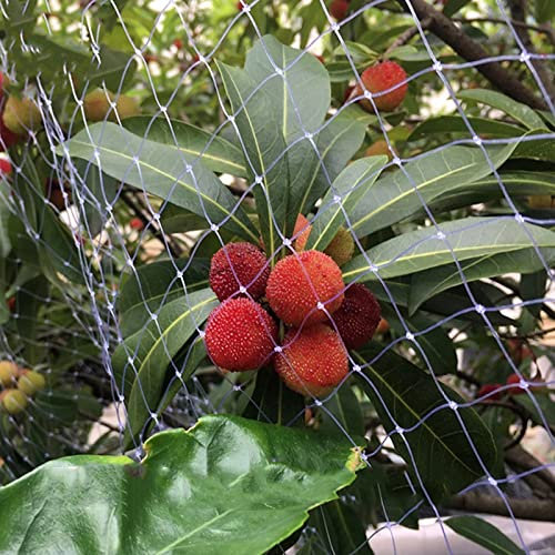 Filet Anti-Oiseaux, Couvre-Plantes en Filet De Jardin, Le Filet Est Soigné pour Protéger Les Plantes Et Les Fruits des Rongeurs des Oiseaux Et Autres Animaux,Blanc,4x4.8m