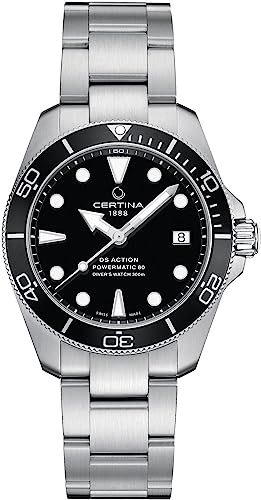 Certina, Unisex, DS ACTION Diver 38mm, Stainless Steel, Swiss Automatic, Diving Watch, C0328071105100