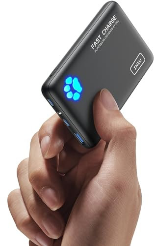 INIU Power Bank, 45W 10000mAh Il Più Leggero Ricarica Rapida Powerbank, PD3.0 QC4.0 USB C Input & Output Caricatore Portatile per iPhone 17 16 15 14 13 Pro Max Mini Plus Samsung Huawei iPad Pro