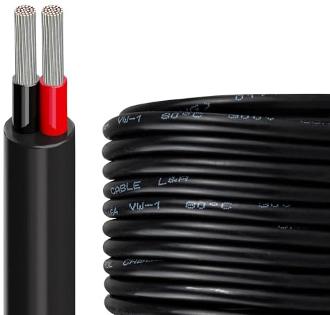 URCIANOW 24AWG Electrical Wire 2 Core Cable 15M Low Voltage Wire | UL2464 24AWG 2x0.2mm², 300V PVC Insulation, Perfect for Speaker Wiring, Auto Electrical & Small Appliance Repairs, Flexible