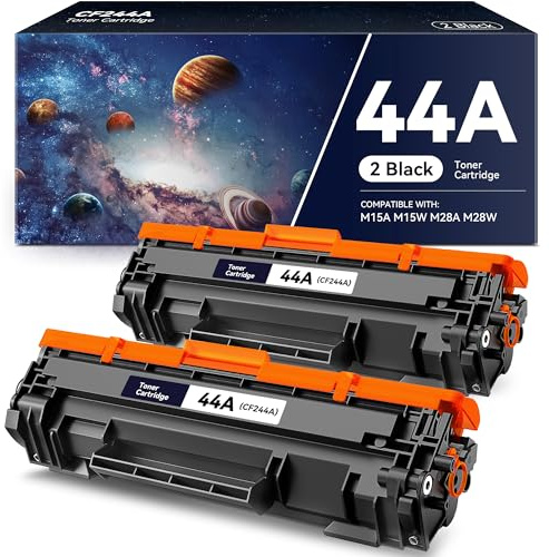 CF244A 44A Kompatible Tonerkartusche für HP Laserjet Pro M15 M15a M15w M16 M16a M16w M16w MFP M28a M28w M29a M29w M29w Drucker（Schwarz, 2-Pack）