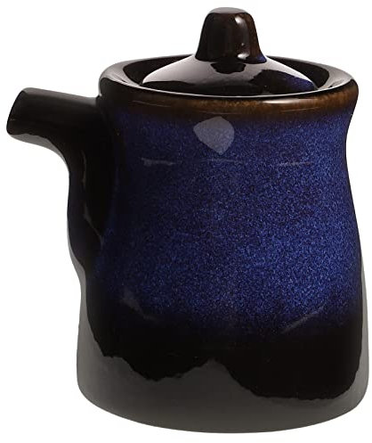 GOOHOCHY Ceramic Vinegar Dispenser Japanese Oil Jar Small Soy Sauce Bottle Creative Design Easy to Clean Condiment Jar for Kitchen and Restaurant