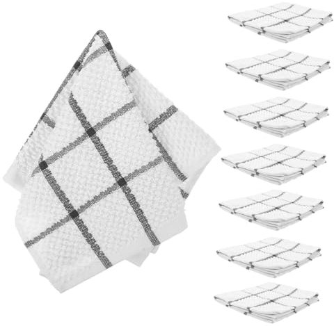 Zerodeko 8pcs Absorbent Dish Towels for Kitchen Cleaning Dishwashing Cloths for Wiping Dishes and Bowls