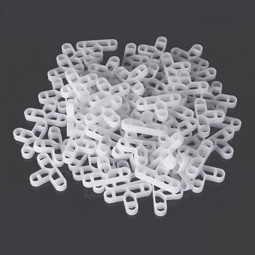 Fugenkreuze 100 Stück 10 mm Fliesenkreuze Fliesenlegen T Fugenkreuze Abstandshalte Fliesenabstandshalter,für DIY-Pflasterfliesen Wand Garten Ziegel Terrassenplatten Weiß