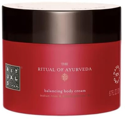 RITUALS The Ritual of Ayurveda kroppskräm, 200 ml – kroppskräm med en söt och lugnande doft av indisk ros och söt mandelolja
