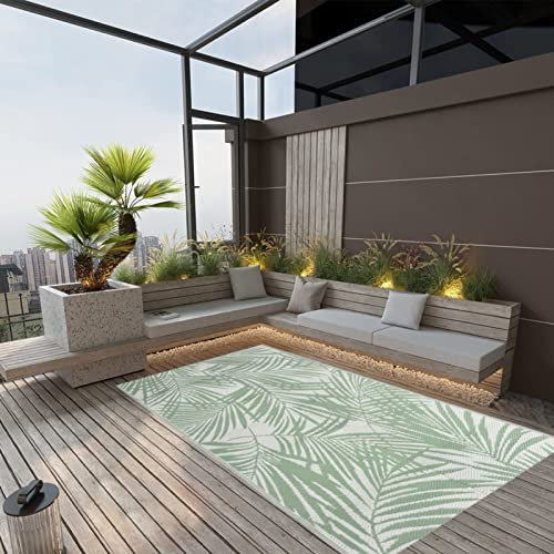Juroupi Outdoor-Teppich Balkonteppich Carpet Outdoor Teppich Balkon Grün 160x230 cm PP - 316909