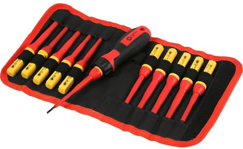 VDE Interchangeable Blade Screwdriver Set, 11 in Pack