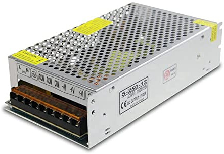 Jrifedptry DC 12V 20A 240W Alimentatore Trasformatore Interruttore AC 110V / 220V a DC 12V 20Amp Adattatore di commutazione Convertitore LED (20A)