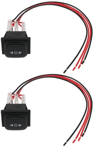 ECSiNG 2 Pezzi KCD4 6 Pin Interruttore Di Polarità Istantanea Impermeabile 3 Posizioni AC 20 A-125 V 16 A-250 V Per Attuatori Lineari Gru Rimorchio Camper Cric Di Alimentazione Ruote