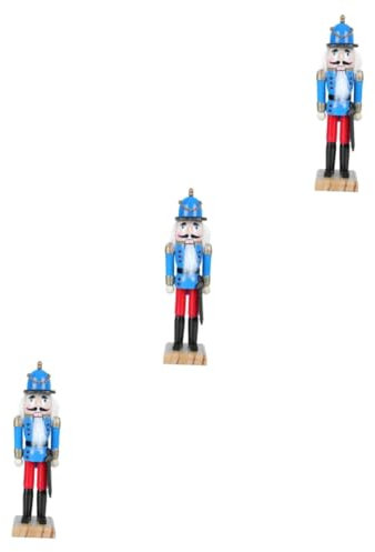 TOPBATHY 3 Pièces Casse Noisette Rouleau ramasseur de Noix poupée gigogne Porte Decoration Cuisine décoration Cuisine décor Casse-Noisette décor de Casse-Noisette de Dessin animé Coton Blue