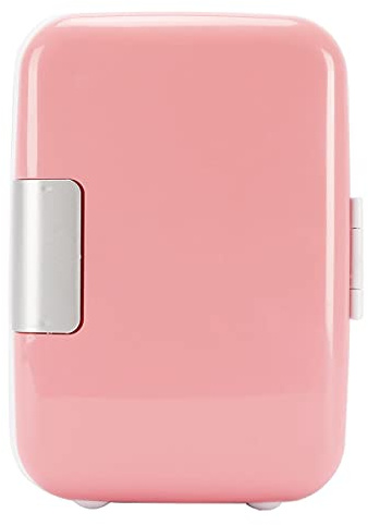 Réfrigérateur de voiture Mini réfrigérateur 4L/AC/DC12V Réfrigérateur de voiture portable Boîte de chauffage et de refroidissement Chambre Bureau Dortoir (Couleur : Rose, Taille : 12v110-220