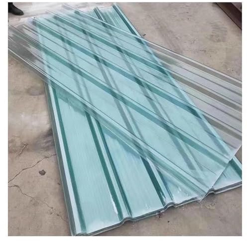 Fiberglass Reinforced Panels (FRP Panels)​,Corrugated Polycarbonate Panels,Fiberglass Daylighting Panels, Roof Panels,Greenhouse Shed Roofing Cladding Panel,Roof Panels(4pcs,0.9*1.2m/35*47in)