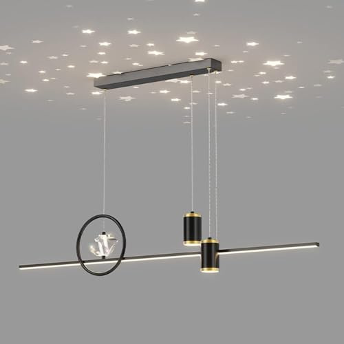 Lámpara colgante de techo LED regulable con tiras de metal minimalistas, lámpara colgante moderna for cocina, candelabro ajustable, decoración for el hogar y el comedor, luminaria suspendida , Lámpara