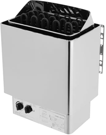 9 KW Elektrischer Saunaofen, 41× 25 × 58 cm Tragbare Saunaheizung, Edelstahl Wand Saunaofen für Gewerblichen Saunen